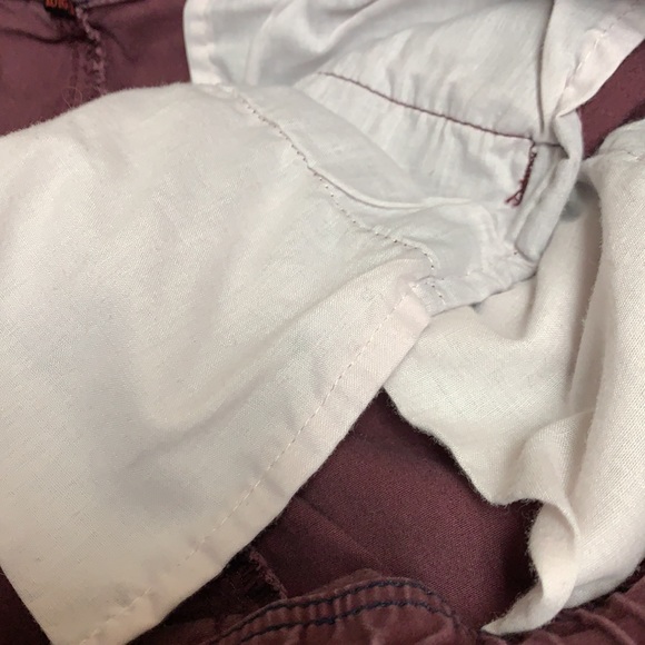 Men’s burgundy elastic waist paints xl  from split - Picture 10 of 17